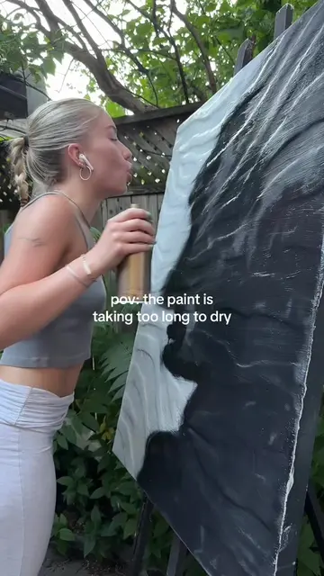 no patience sorry 💁🏼‍♀️ #spraypaint #3dart #mixedmediaart #modernart #toronto 