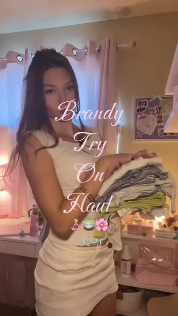 Brandy try on haul! I feel like a 2000s yoga mom now 🧘🏼‍♀️🍵 #brandymelville #