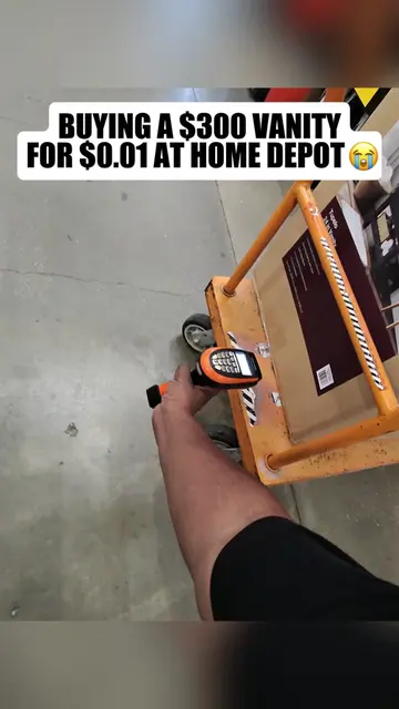 BUYING A $300 VANITY FOR $0.01 AT HOME DEPOT #homedepot #resellingcommunity #pen