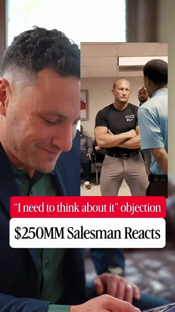 Reacting to Andy Elliot objection handling 👆 “I need to think about it” #sales 