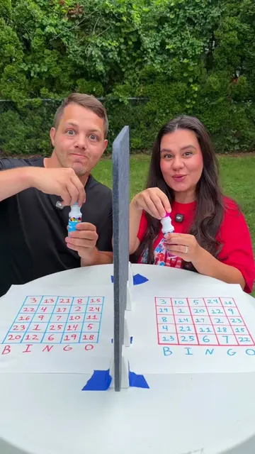 DIY bingo versus game battle #bingo #boardgames #diygames #games 