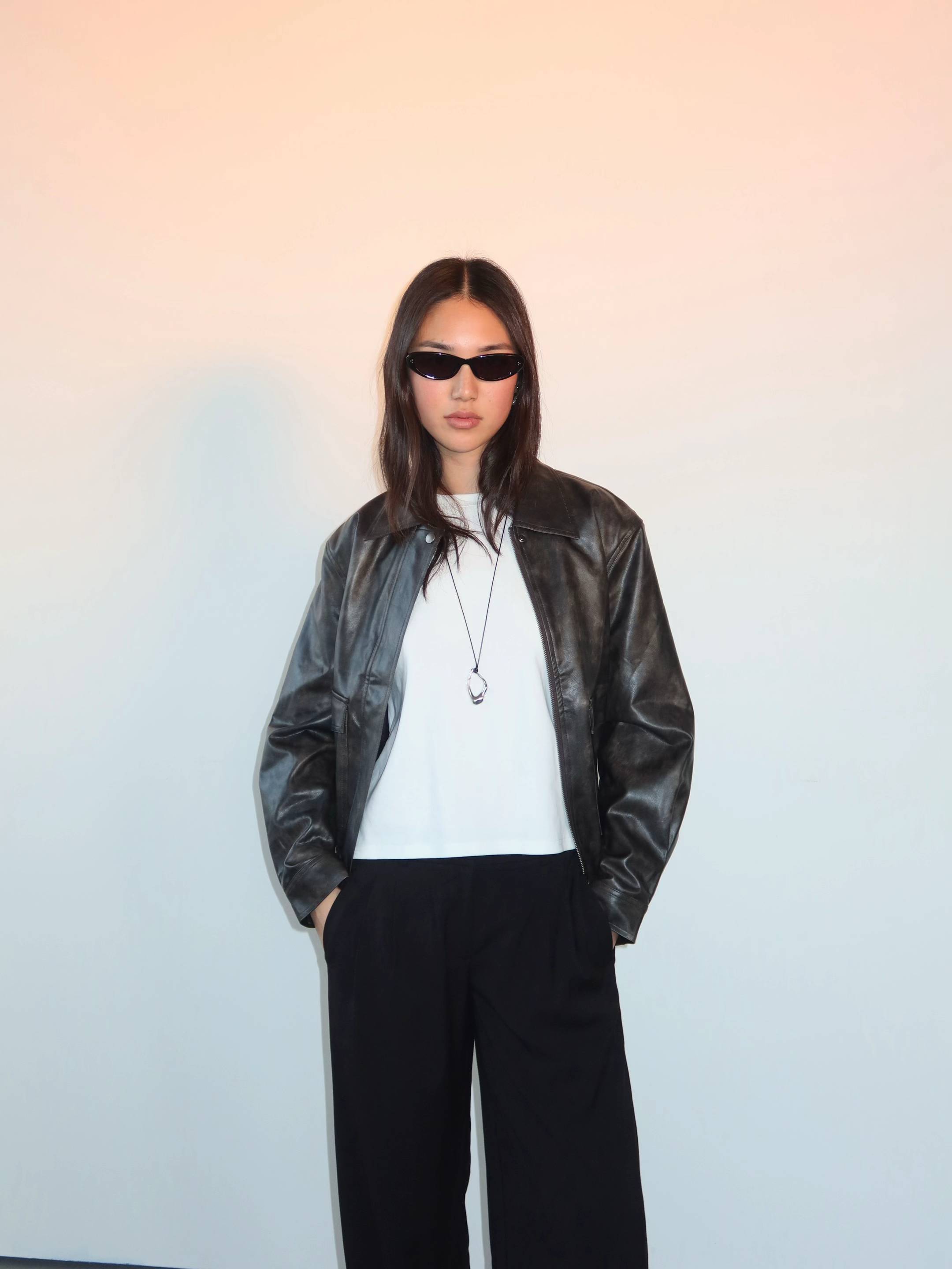 Cool girl winter. Shop the Ada Bomber Jacket.
