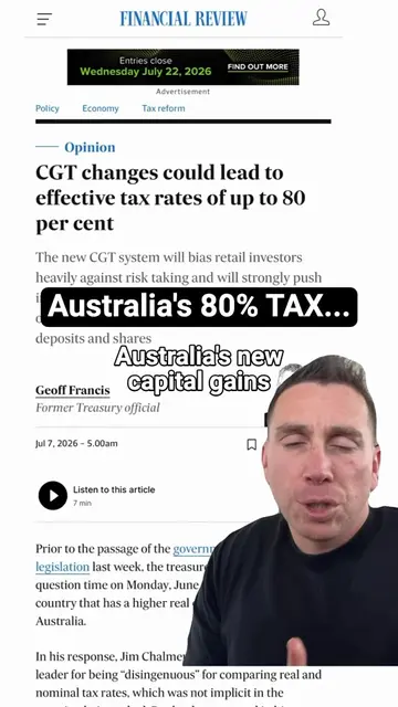 Australia's new CGT rules are so broken most people do not even understand what 