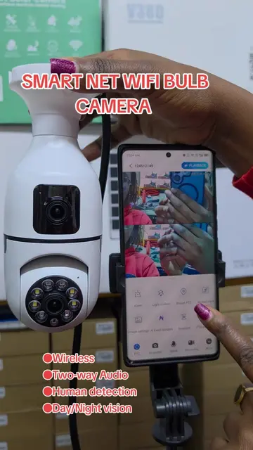 bulb smart net camera that provides security 24/7 with affordable price. #smartc