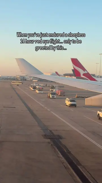 The not so welcome sight after a long haul red eye flight, when all you want to 