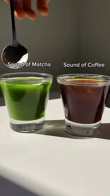 Sound of Matcha Vs Sound of Coffee #coffee #coffeetiktok 