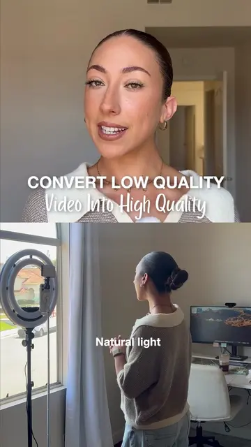 Convert low quality video into high quality ✨ If your videos feel low quality, t