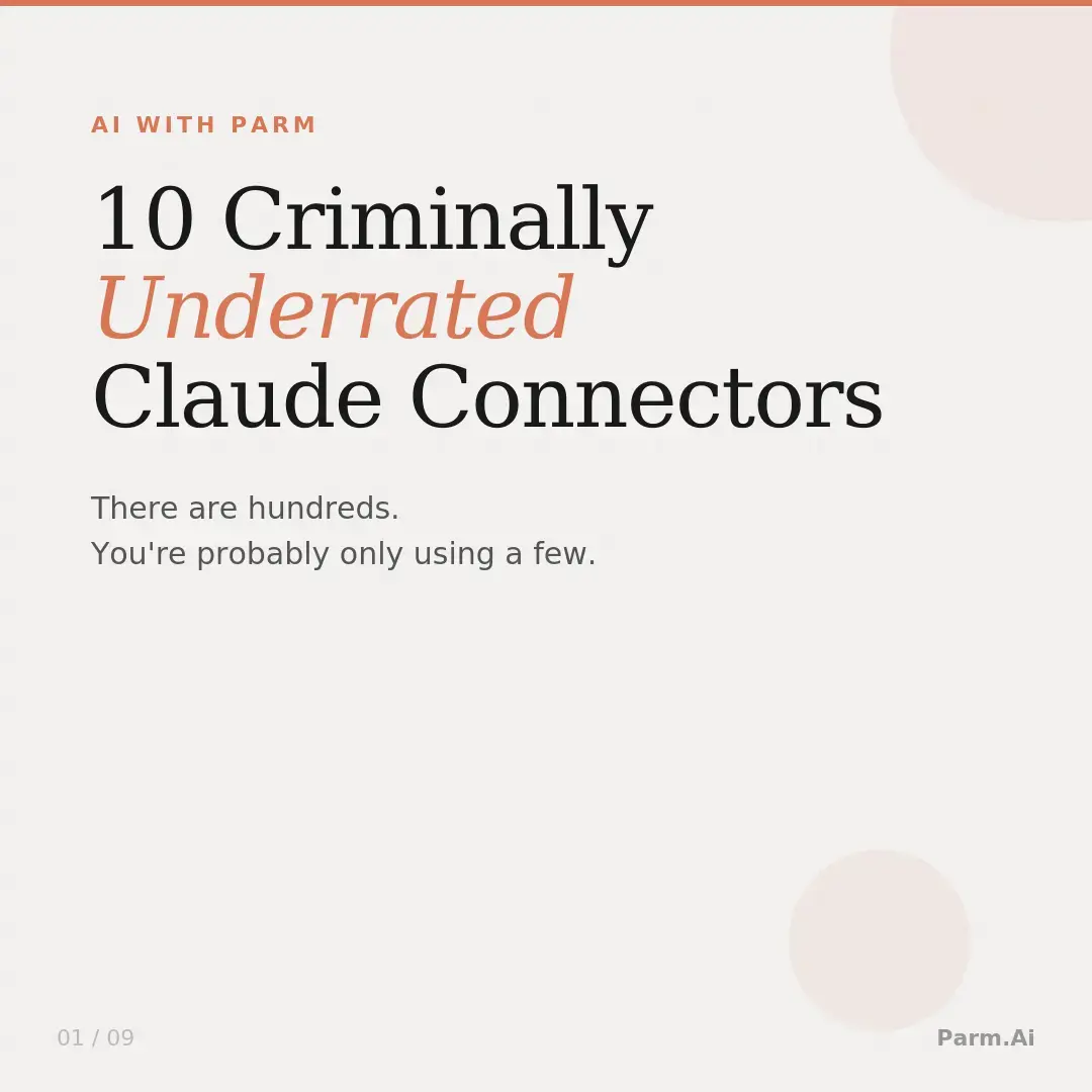 Everyone's using Claude for chat. Almost no one's connected it to the apps they 