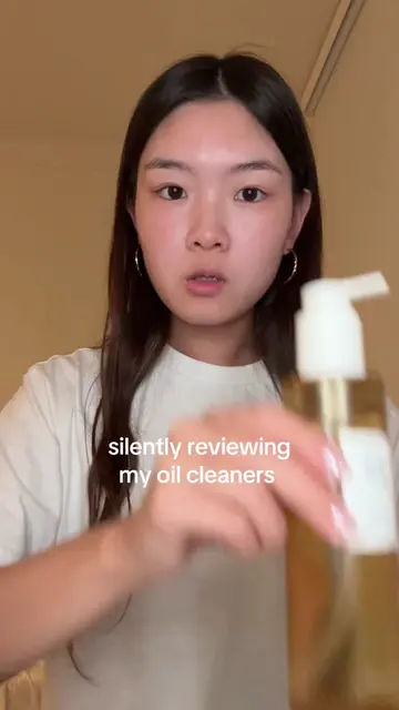 hope this was understandable 😅😅 #oilcleanser #silentreview #skincarereview #sk