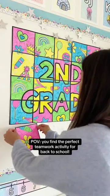 Comes with designs for K-5, in 25 and 30 pieces templates! #classroomdecor #firs