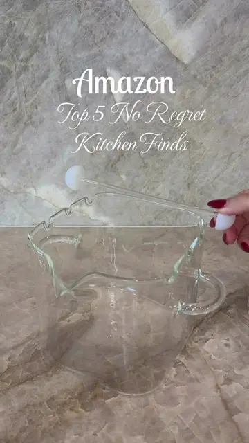 🔗In Bio! Top 5 No Regret Kitchen Finds🤍 #amazonhome #amazonkitchen #kitchengad