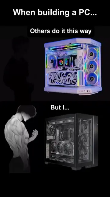 When building a PC, others do it this way. But I... #PCBuild #GamingPC #PCDIY #G