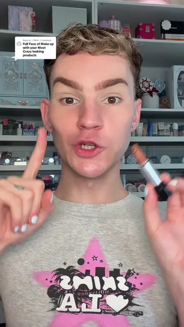 Replying to @~*Mia*~ picking out a full face of my craziest makeup! #makeup #vir