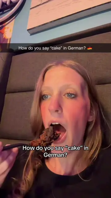 Learning how to say cake in German #learngerman #fluency #LanguageLearning #stud