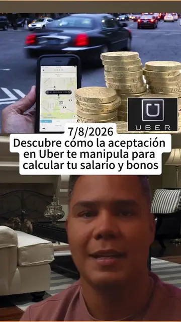 Descubre cómo la aceptación en Uber te manipula para calcular tu salario y bonos