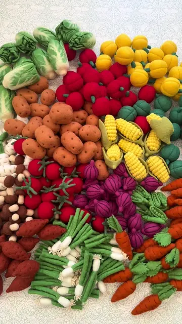 These have been months in the making! Who thought designing felt vegetables woul
