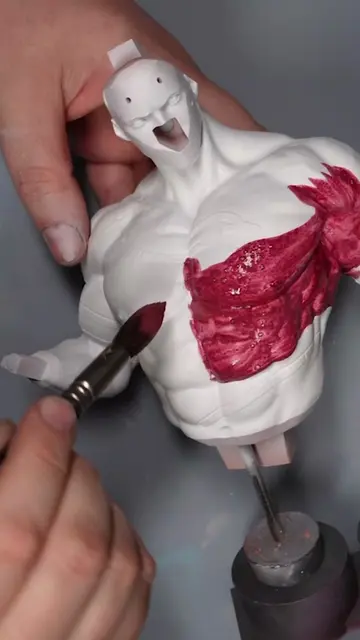 Lets paint a statue of Vega from Street Fighter 🖌  Model by La_figures  #modelp