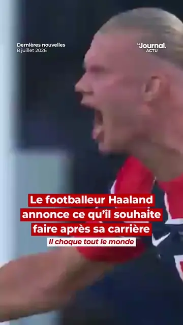 Le footballeur Erling Haaland à surpris les internautes du monde entier en annon