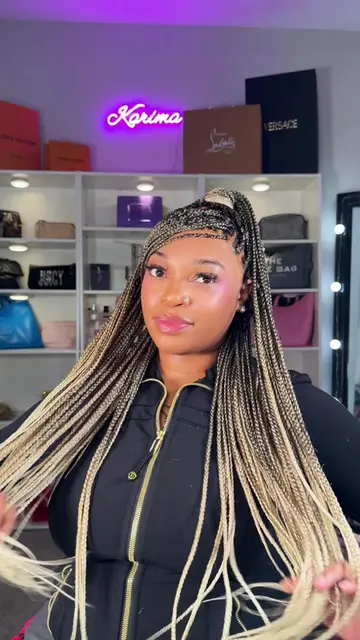 I can do so many hairstyles with this braided wig from @Luvmehair  #lacefrontwig