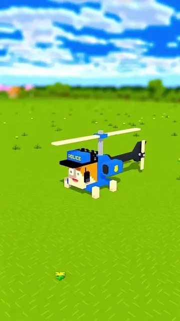 Alex Police Helicopter vs Spider Cake Robber - Minecraft animation #physics #ble