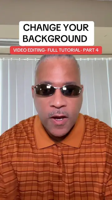 CHANGE YOUR BACKGROUND. VIDEO EDITING- FULL TUTORIAL- PART 4. 