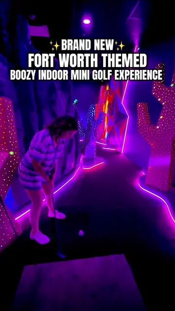 ✨⛳️🍻 A BRAND NEW FORT WORTH-THEMED MINI GOLF BAR JUST OPENED... AND IT'S SO MUC