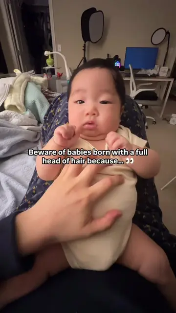 it just kept growing… ••• #baby #newborn #toddler #parenting #babyhair 