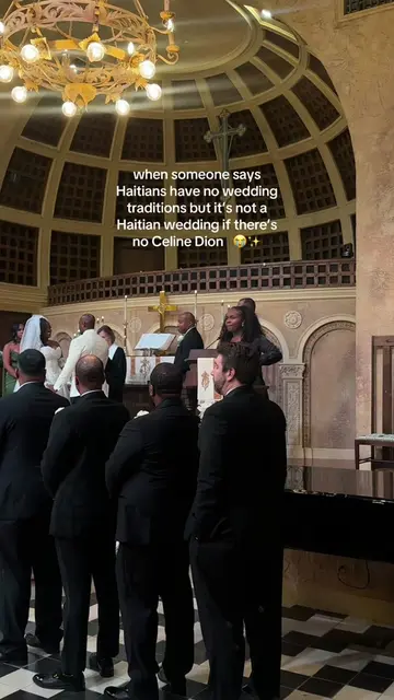 and it’s always this song too 💀💀 #wedding #haitian #tradition #weddingsinger #