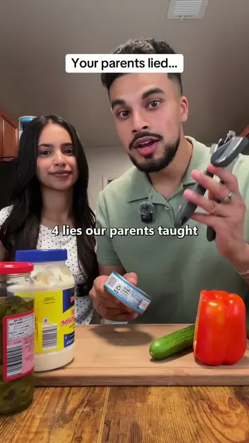 4 lies we will NOT be teaching our kids ❌ #couple #parents #moneytips #marriage 