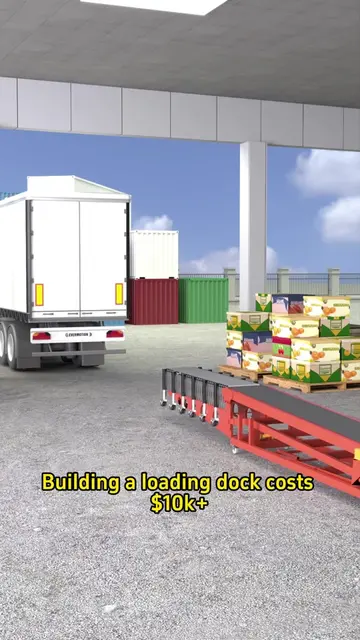 Save Dock & Labor Cost, ROI In One Month #HydraulicRamp #NoDockLoading #Warehous