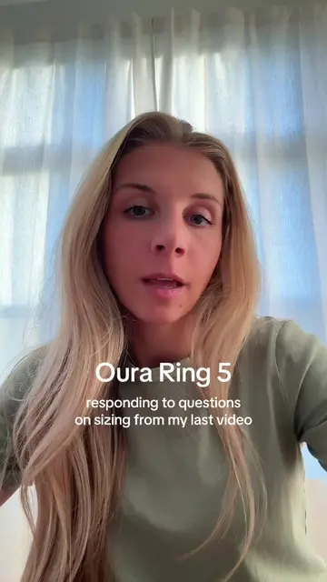 Following up to the questions I got on my last video on Oura Ring 5 sizing  #our