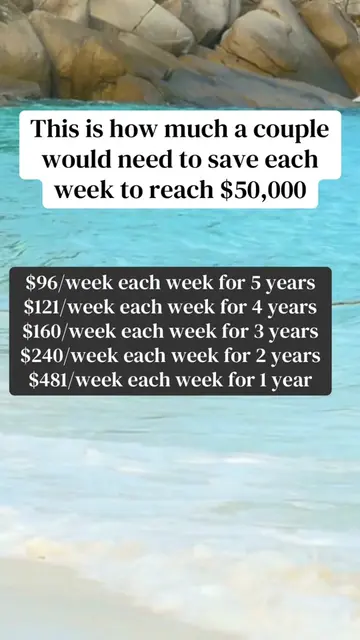 Couples savings goal is an actual thing.  It’s fun and exciting to reach your  s