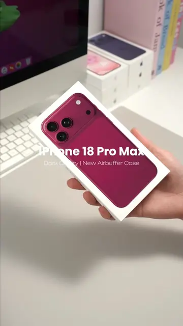 New Airbuffer shade incoming — tuned to match the dark cherry iPhone 18 Pro Max 