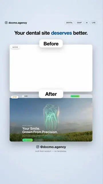 Which one do you like? #dental #marketingstrategy #websitedesign 