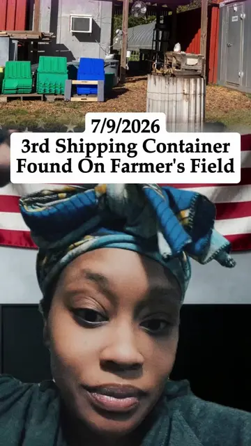 Another mysterious shipping container has surfaced, this time in a farmer's fiel