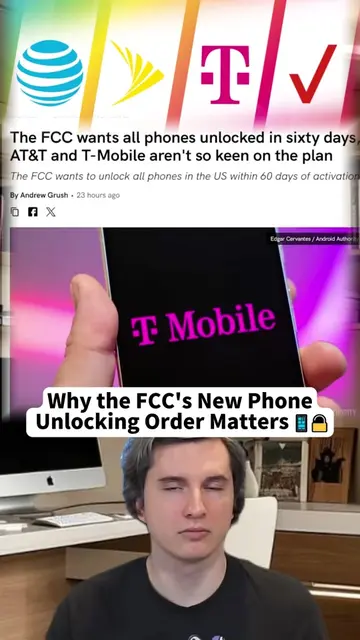 The FCC is pushing for all phones to be unlocked within 60 days, but AT&T and T-