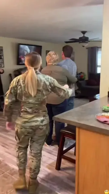surprise soldier best reunion love family ❣️#soldier #surprise #family #reunion 