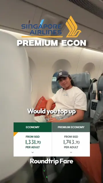 I guess this is what adult money is for?!? 🫪 #singaporeairlines #premiumeconomy