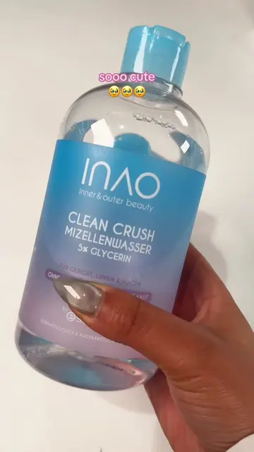 klein, praktisch und immer dabei 👜💧 das neue INAO Clean Crush Mizellenwasser t