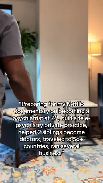 "Preparing for my Netflix documentary on becoming a psychiatrist at 29, building