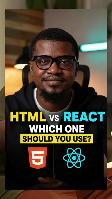 Most people use React when they should be using HTML. Choosing the wrong technol