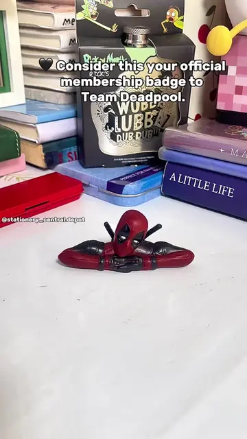 ❤️🖤 You don't choose Deadpool... one day you just realize your shelf, desk, and