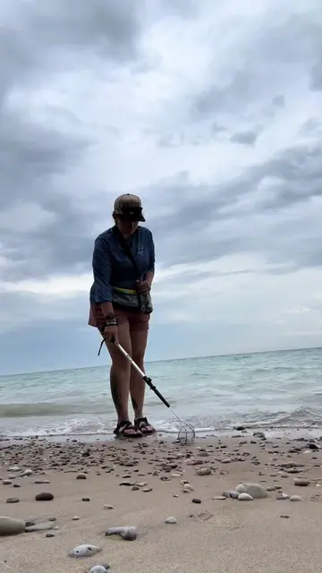 Lake Michigan > everywhere else #fyp #rockhound #lakemichigan #leland 
