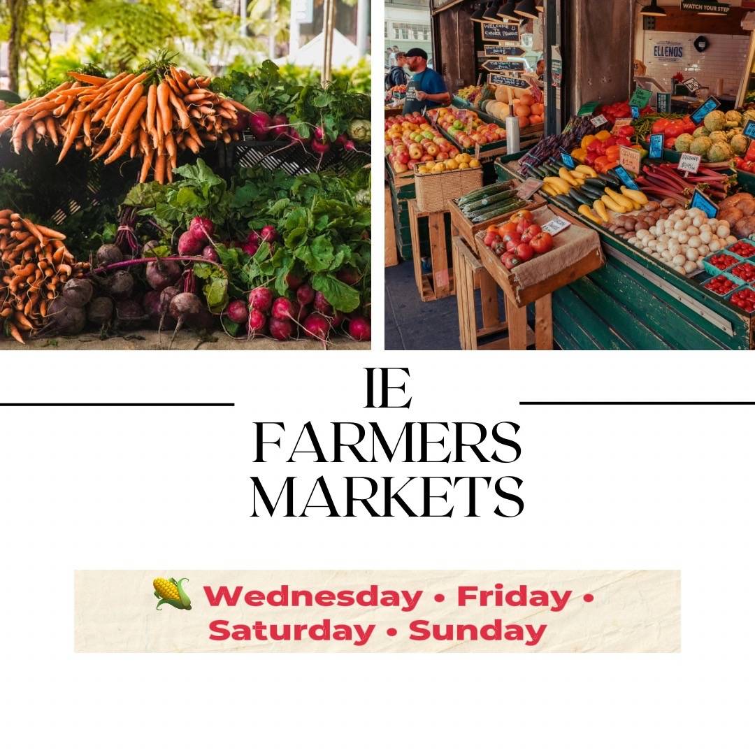 Looking for a farmers market around the Inland Empire? 🌽🍓 Here’s a roundup of 