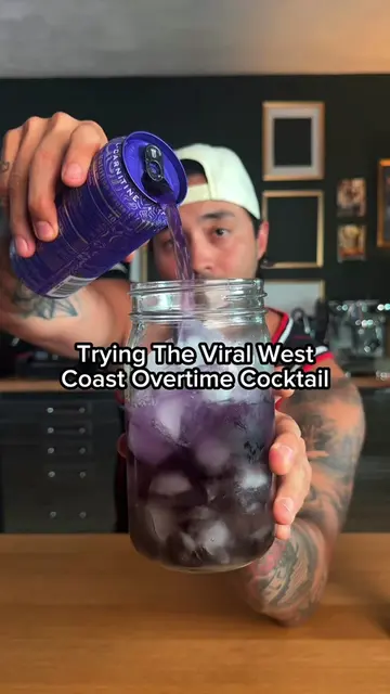 Trying the viral Overtime Cocktail. #monsterenergy #energydrinks #trend 