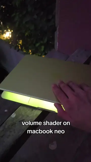 very impressive considering this has a mobile chip #macbookneo #volumeshader_bm 