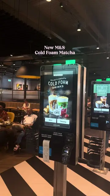 New @M&S Food cold foam!! #matcha #mands #food #coffee 