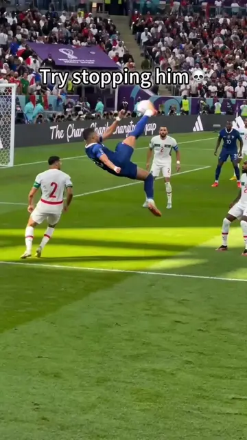 What can’t Mbappé do? 😭 He can even score bicycle kicks. 🐐 Mbappé vs Morocco �