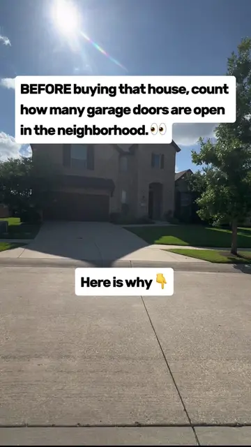 Before you fall in love with that house - count how many garage doors are open i