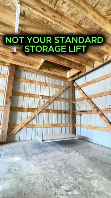 NOT YOUR STANDARD CEILING RACKS ❌ When you think of high-capacity garage storage